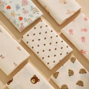 Baby Double-Layer Muslin Swaddle 100×100cm | Class A Cotton | Breathable & Anti-Startle | All-Season | Newborn Essential