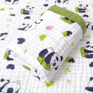 Baby 6-layer gauze towel, high-density cotton, quick-dry, absorbent & multi-functional for all-day comfort.